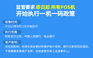 pos机“一机一户”“一机一码”对持卡人的影响