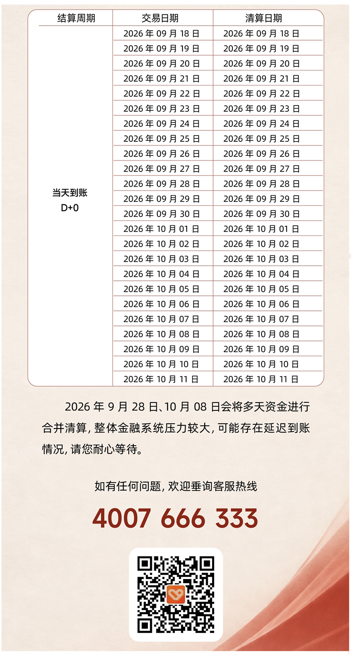 2026年关于星驿付“中秋、国庆节”期间清算安排的通知-第3张图片-南京拉卡拉POS机办理 2026年关于星驿付“中秋、国庆节”期间清算安排的通知-第3张图片-南京拉卡拉POS机办理